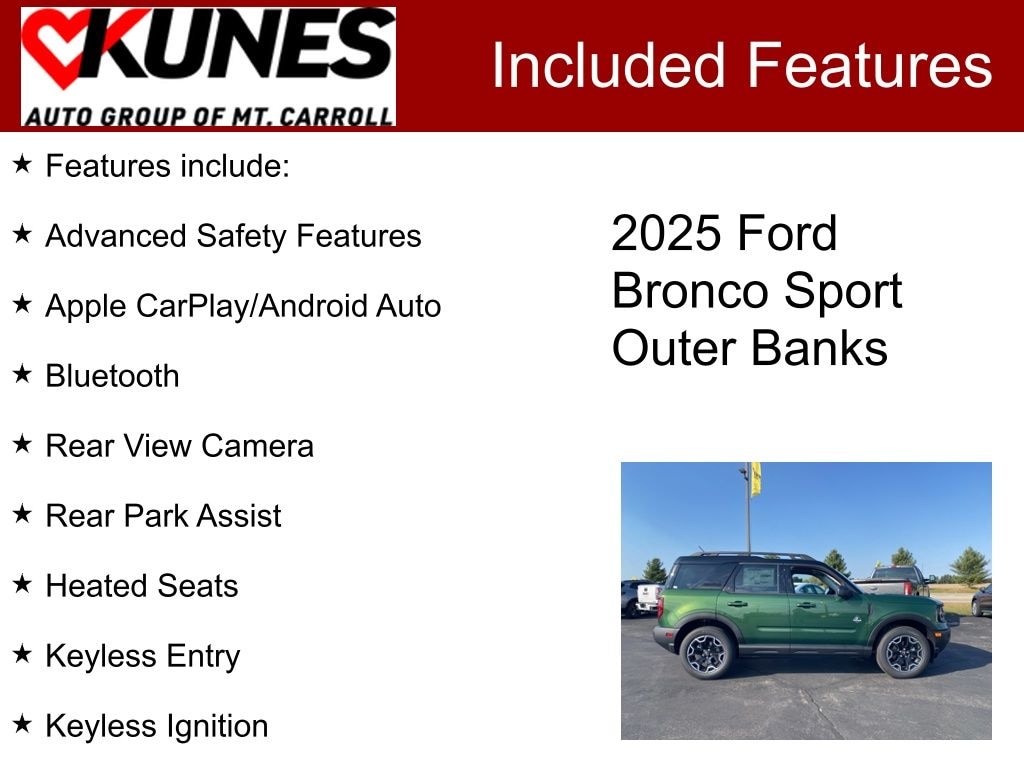 New 2025 Ford Bronco Sport Outer Banks SUV