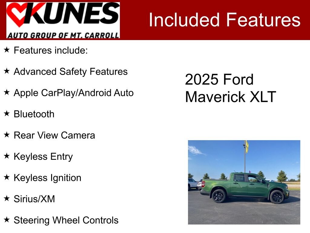 New 2025 Ford Maverick XLT Truck