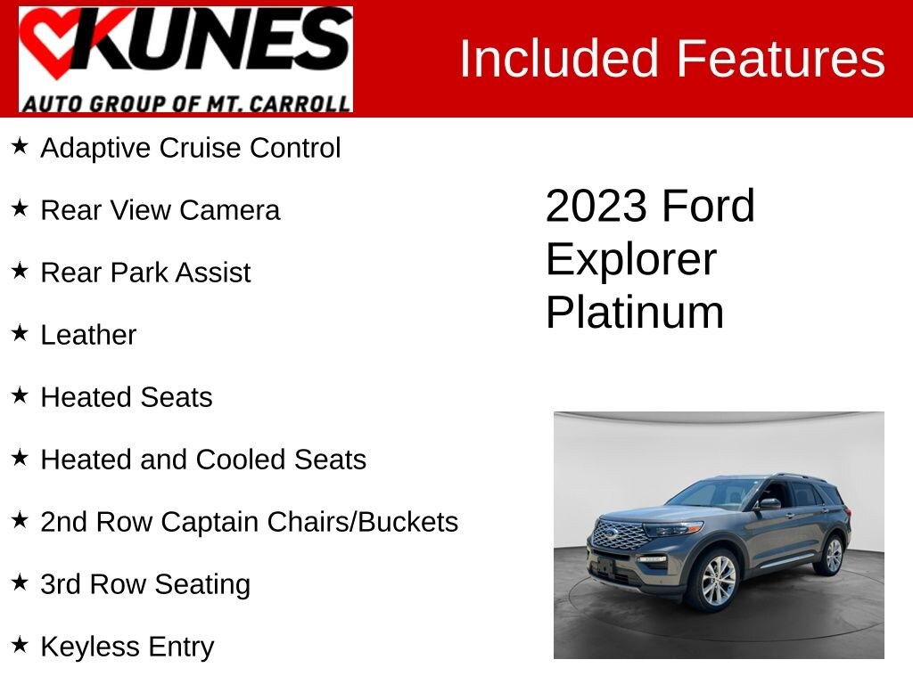 Certified 2023 Ford Explorer Platinum SUV