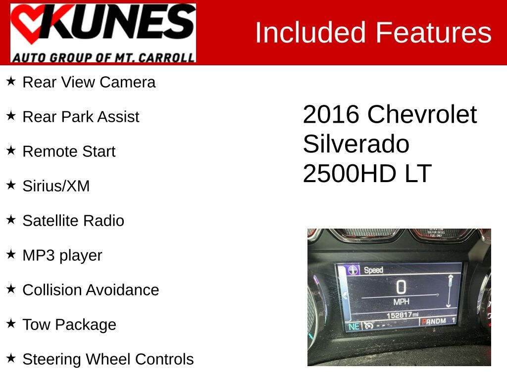 Used 2016 Chevrolet Silverado 2500HD LT Truck