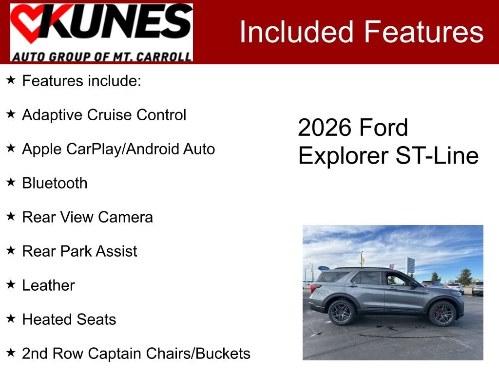 New 2026 Ford Explorer ST-Line SUV