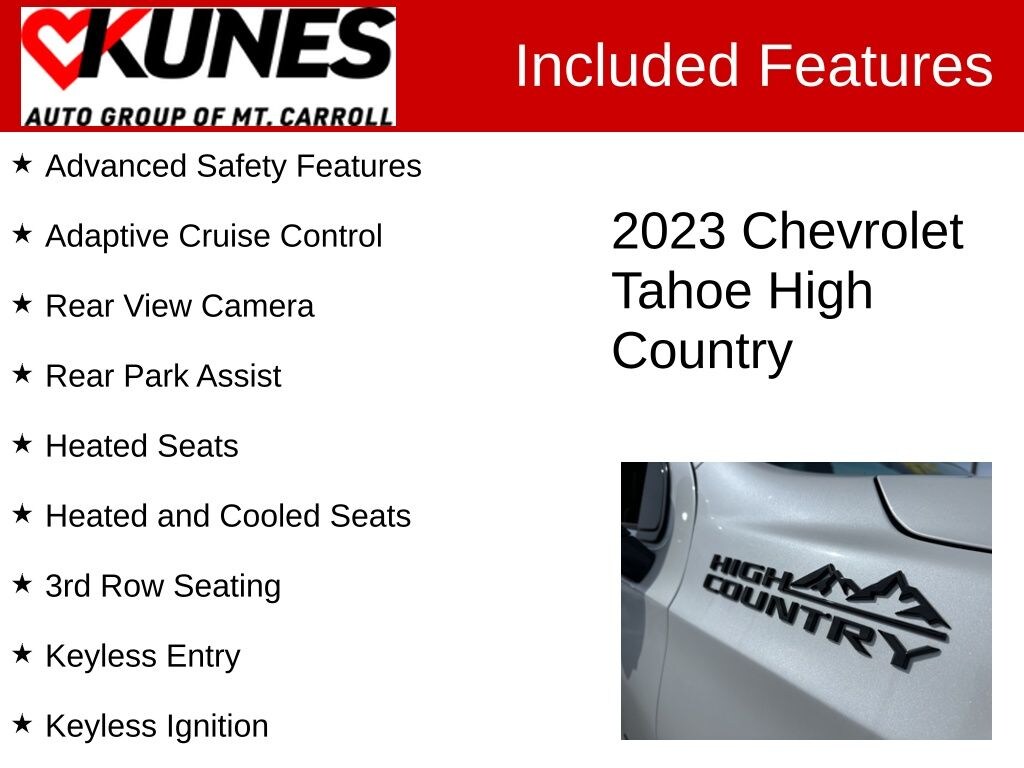 Certified 2023 Chevrolet Tahoe High Country SUV