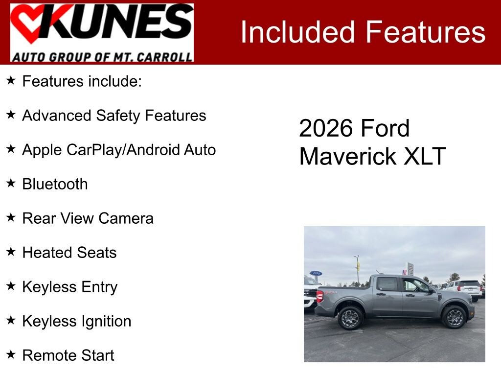 New 2026 Ford Maverick XLT Truck