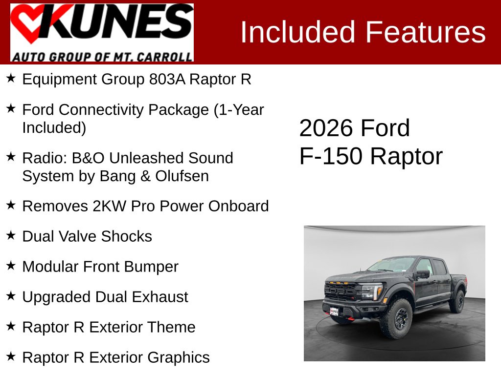 New 2026 Ford F-150 Raptor Truck