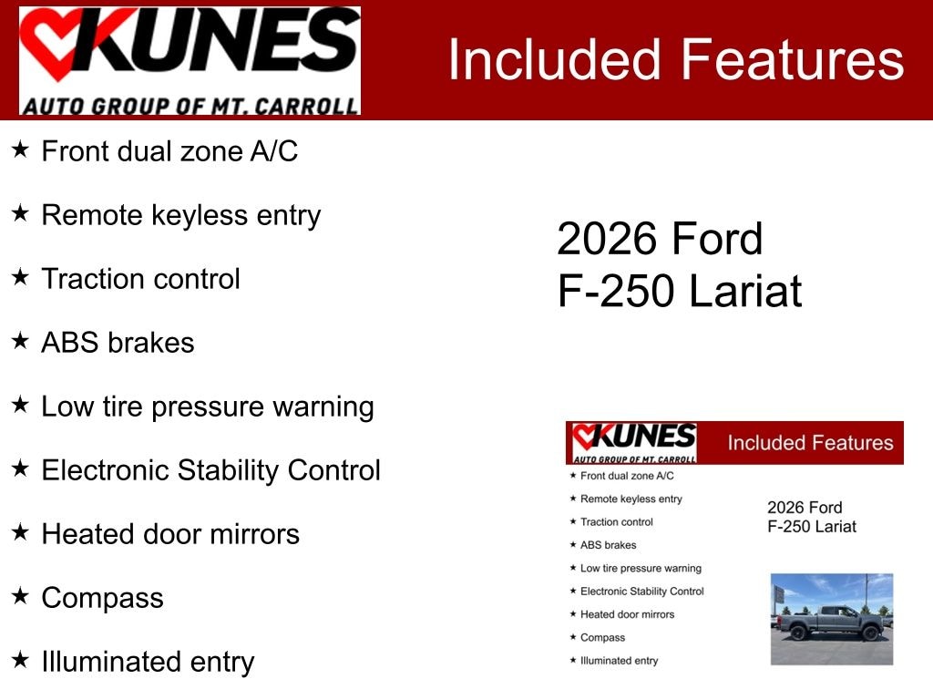 New 2026 Ford F-250SD Lariat Truck