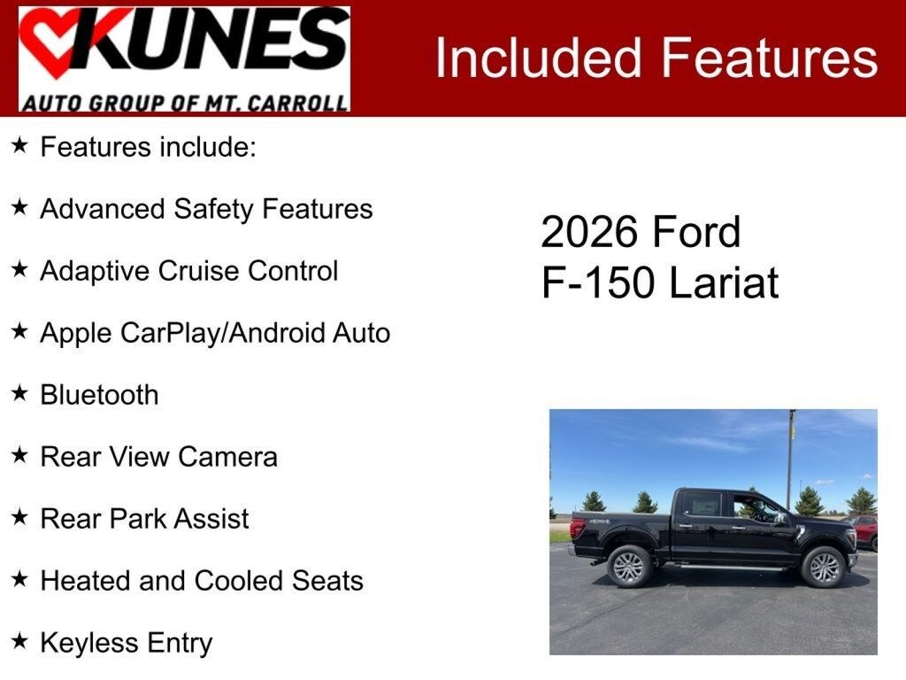 New 2026 Ford F-150 Lariat Truck