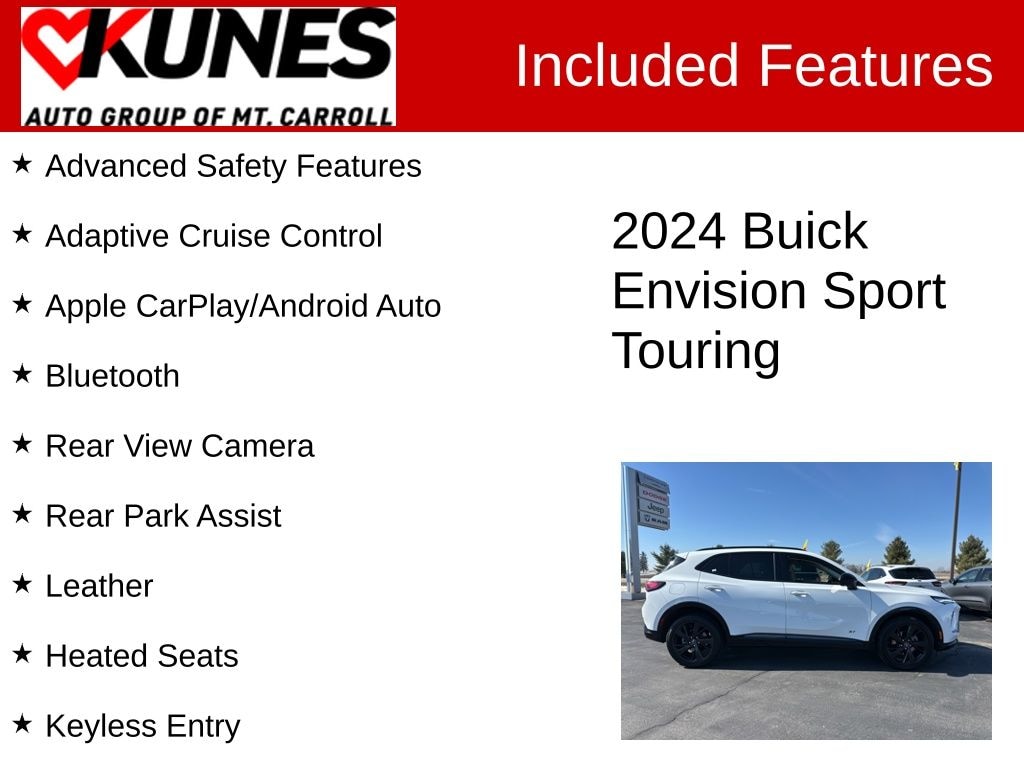 Certified 2024 Buick Envision Sport Touring SUV