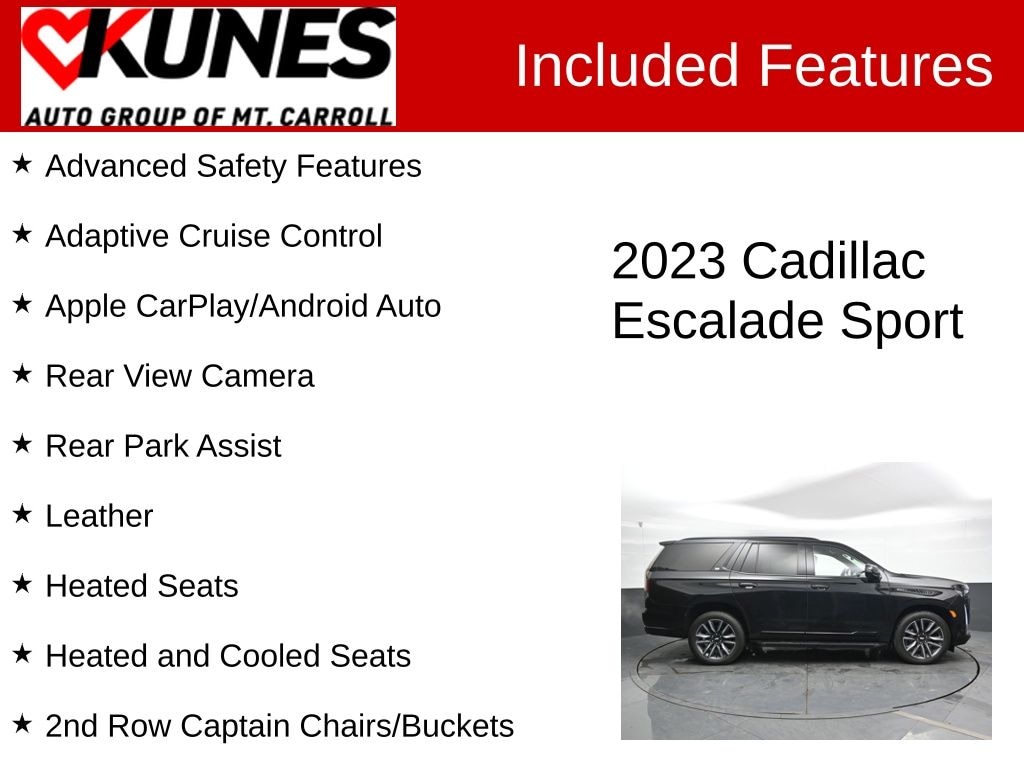 Certified 2023 Cadillac Escalade Sport SUV
