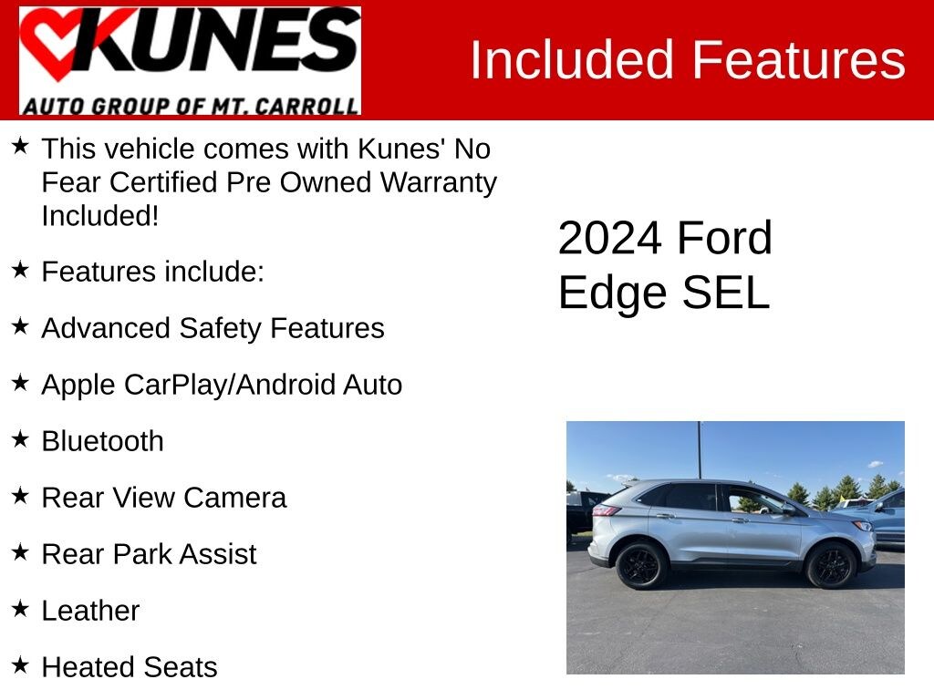 Certified 2024 Ford Edge SEL SUV