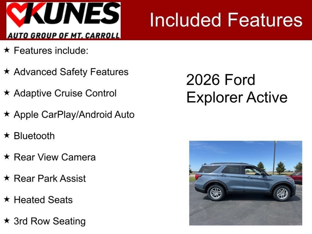 New 2026 Ford Explorer Active SUV