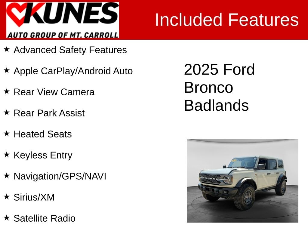 Certified 2025 Ford Bronco Badlands SUV