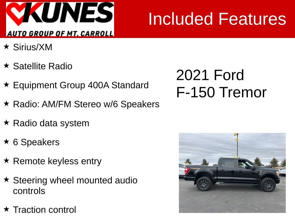 Certified 2021 Ford F-150 Tremor Truck