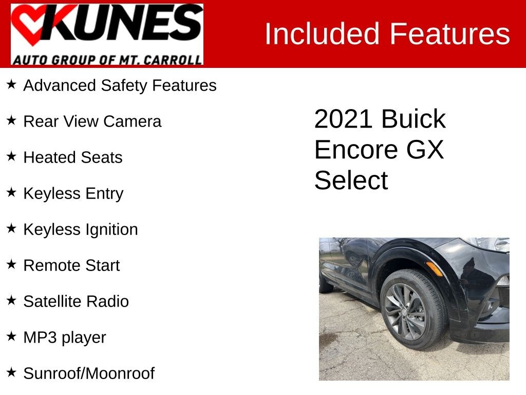 Certified 2021 Buick Encore GX Select SUV