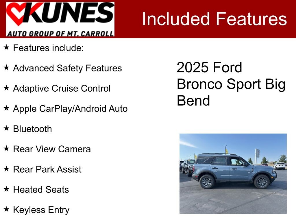 New 2025 Ford Bronco Sport Big Bend SUV