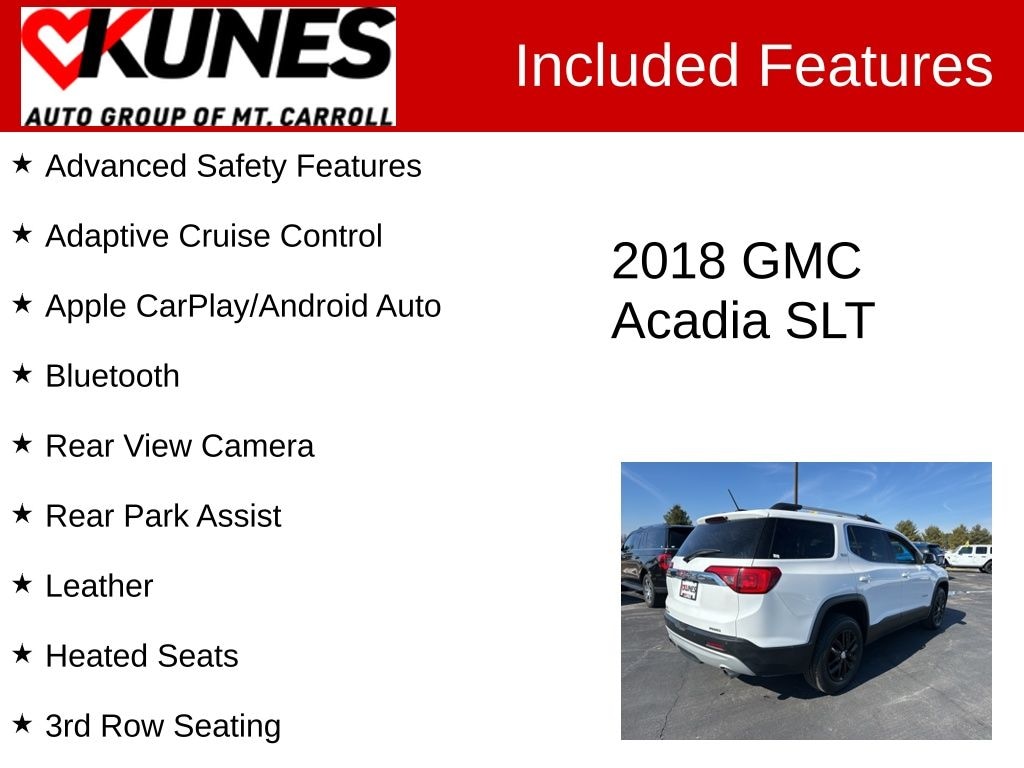 Used 2018 GMC Acadia SLT-1 SUV