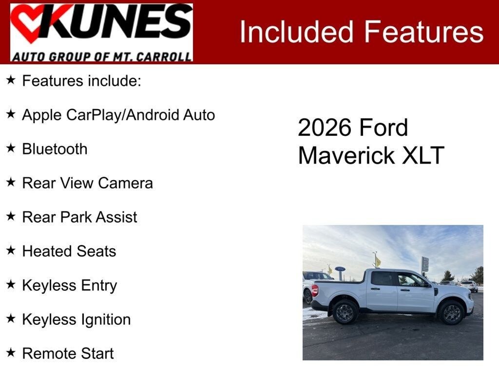 New 2026 Ford Maverick XLT Truck