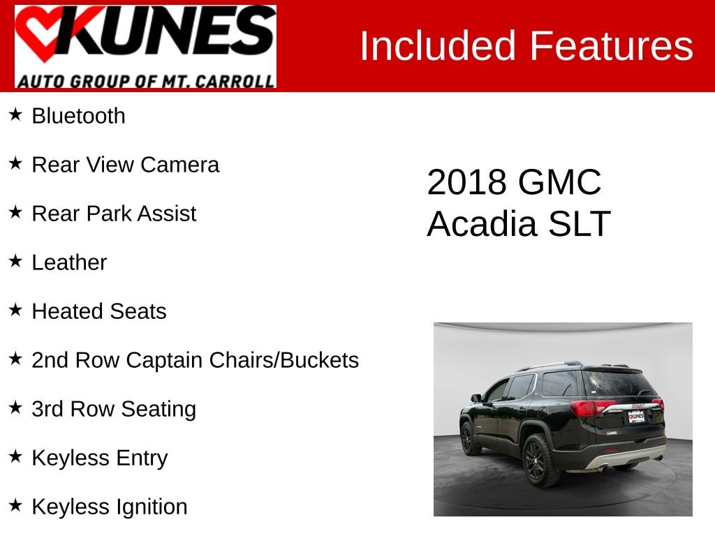 Used 2018 GMC Acadia SLT-1 SUV