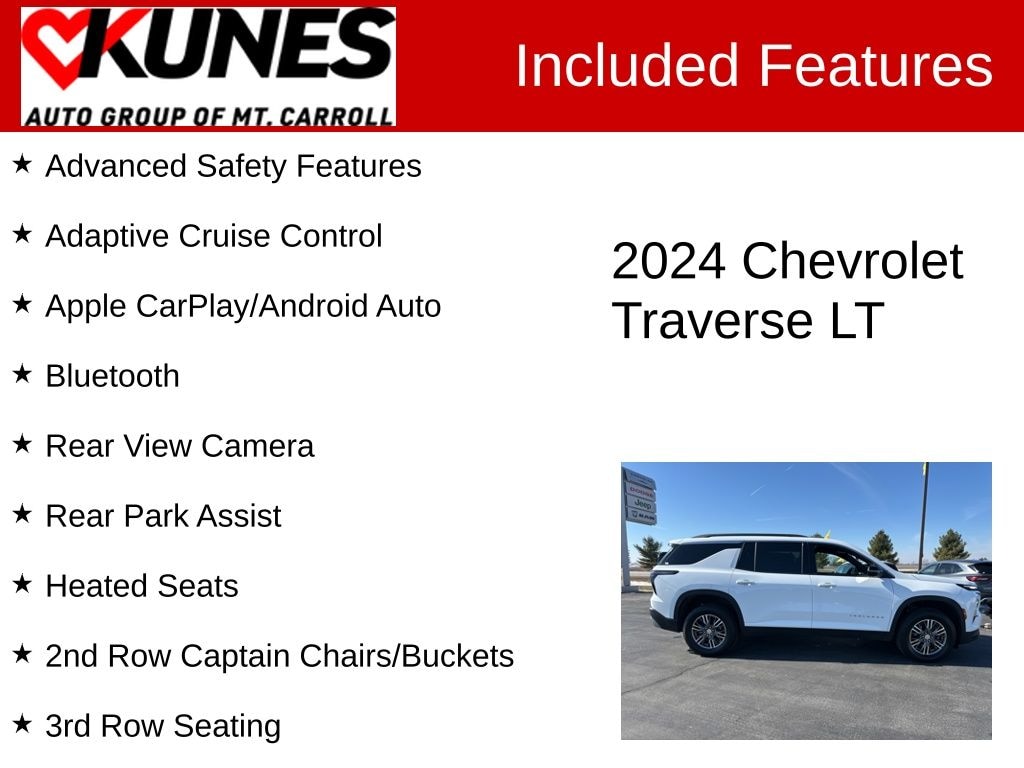 Certified 2024 Chevrolet Traverse LT 2LT SUV