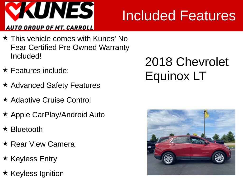 Certified 2018 Chevrolet Equinox LT SUV
