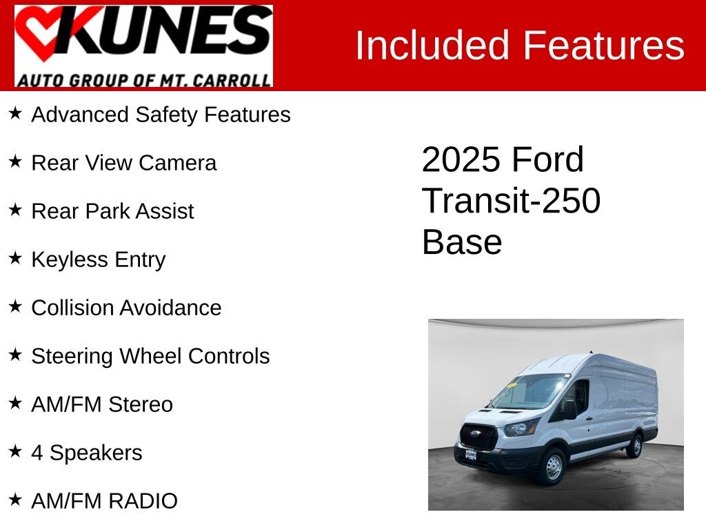 Certified 2025 Ford Transit-250 Base Cargo Van