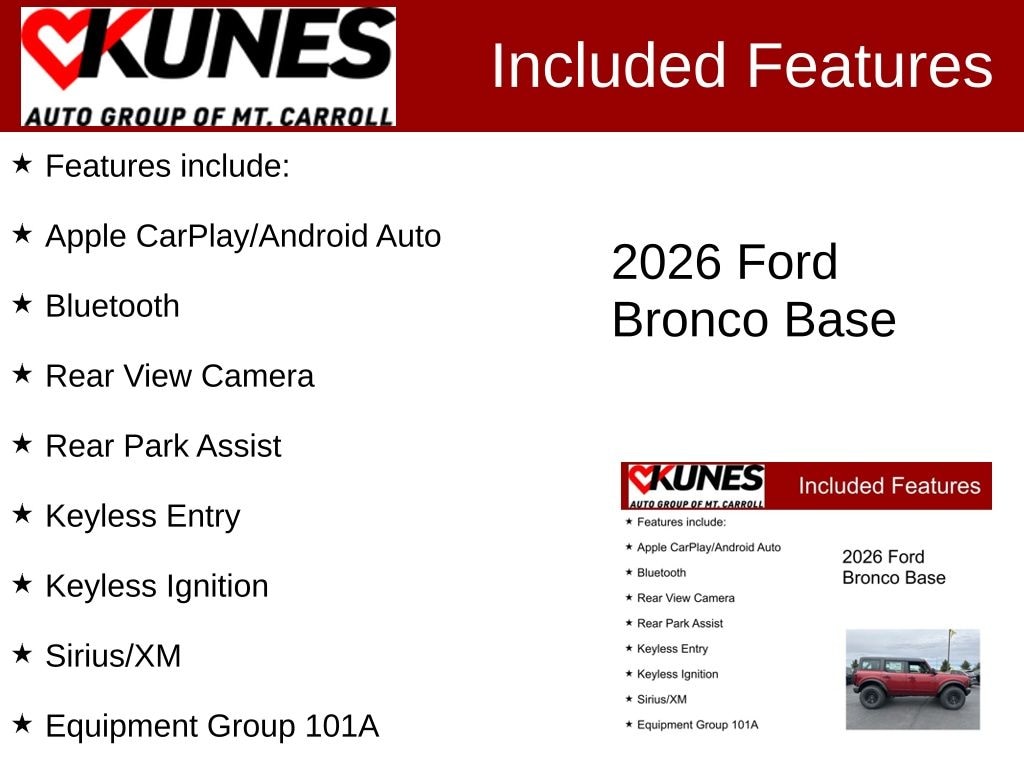 New 2026 Ford Bronco Base SUV