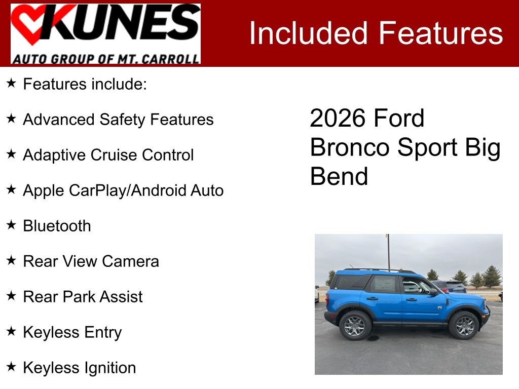 New 2026 Ford Bronco Sport Big Bend SUV