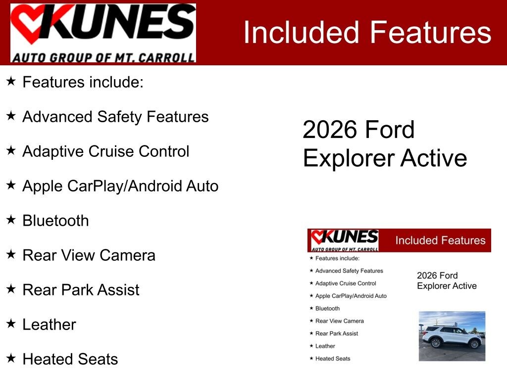 New 2026 Ford Explorer Active SUV