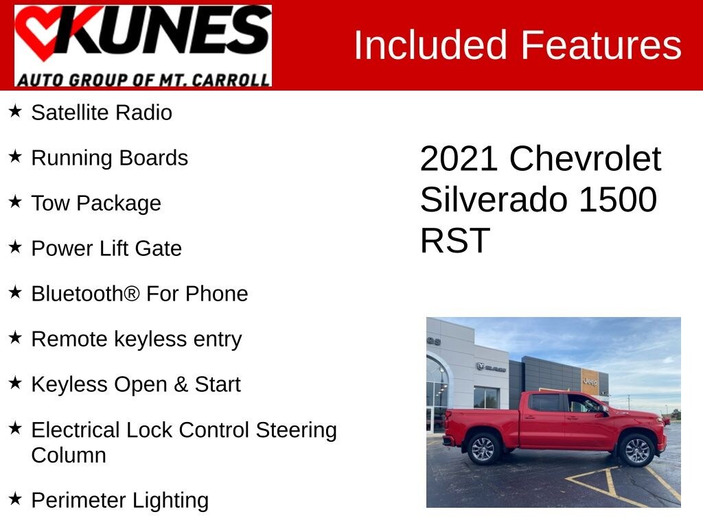 Certified 2021 Chevrolet Silverado 1500 RST Truck