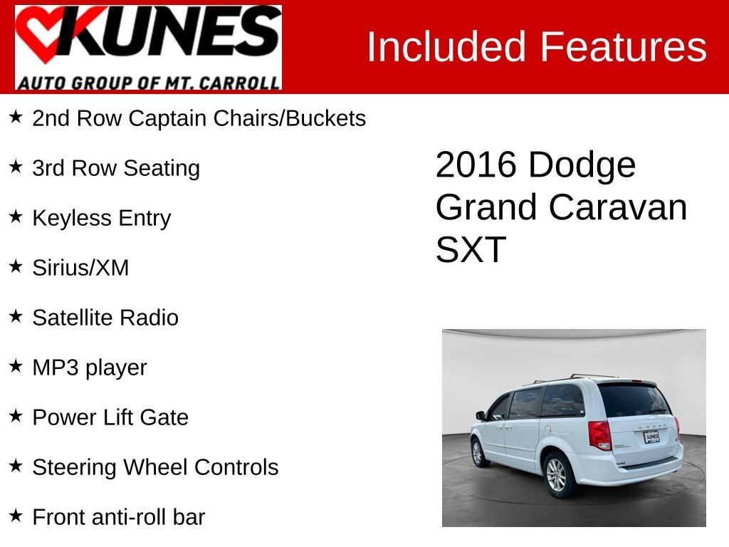 Used 2016 Dodge Grand Caravan SXT Minivan/Van
