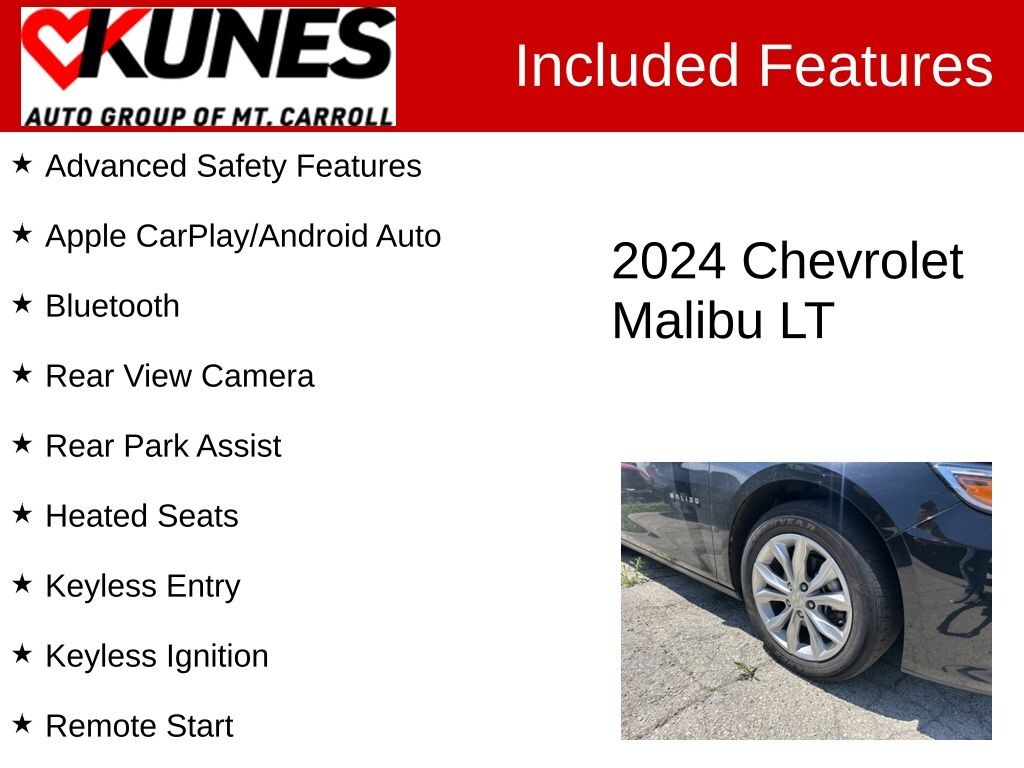 Certified 2024 Chevrolet Malibu LT 1LT Sedan