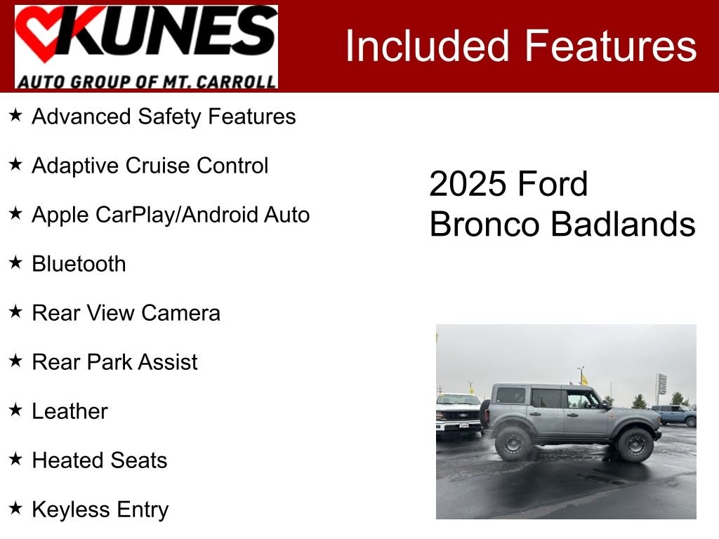 New 2025 Ford Bronco Badlands SUV