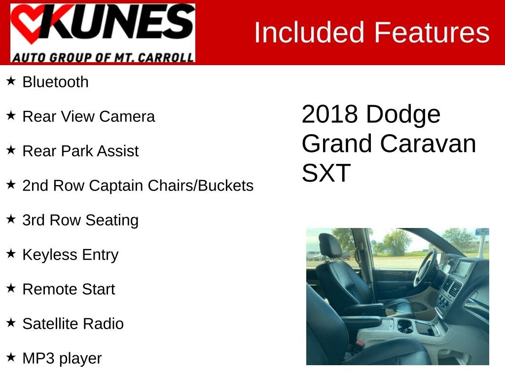 Used 2018 Dodge Grand Caravan SXT Minivan/Van