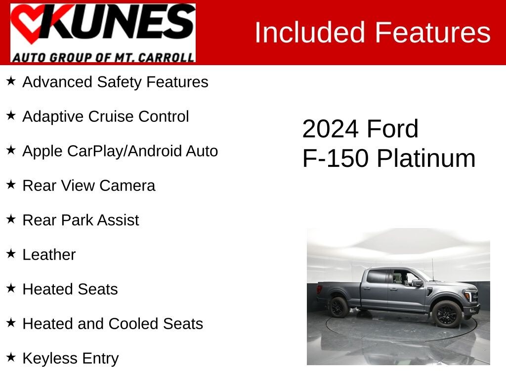 Certified 2024 Ford F-150 Platinum Truck