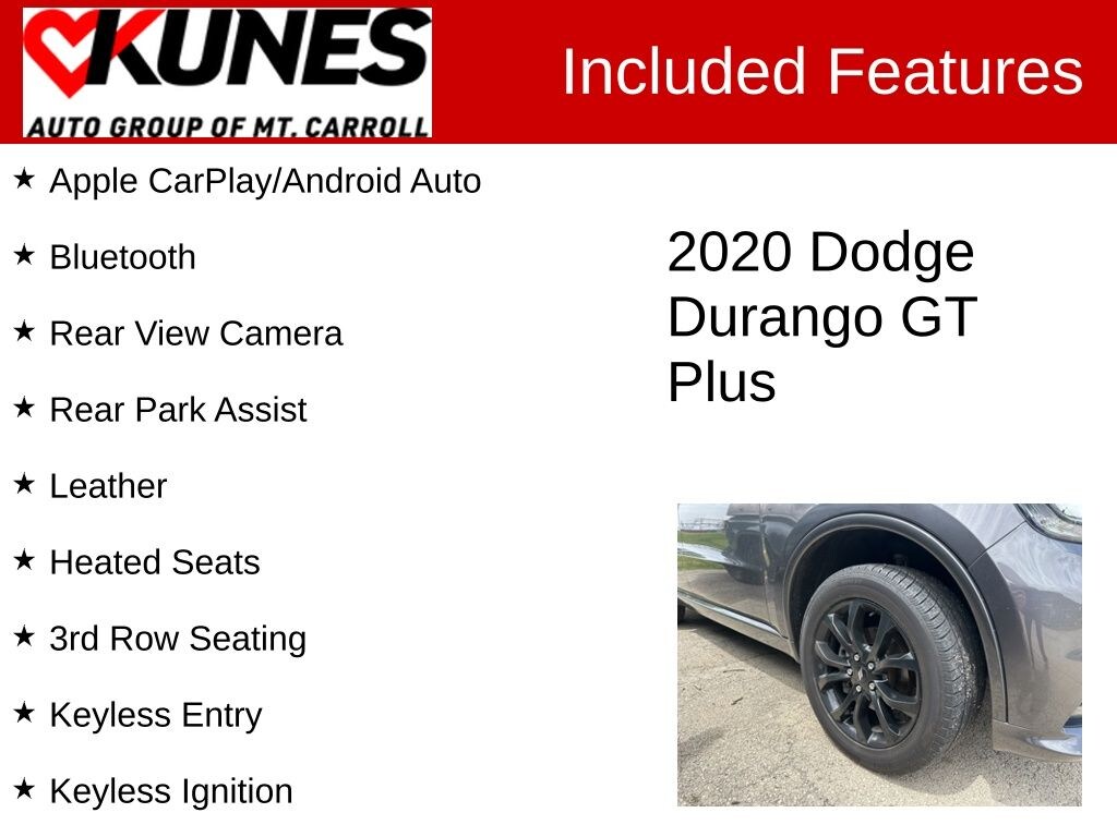 Certified 2020 Dodge Durango GT Plus SUV