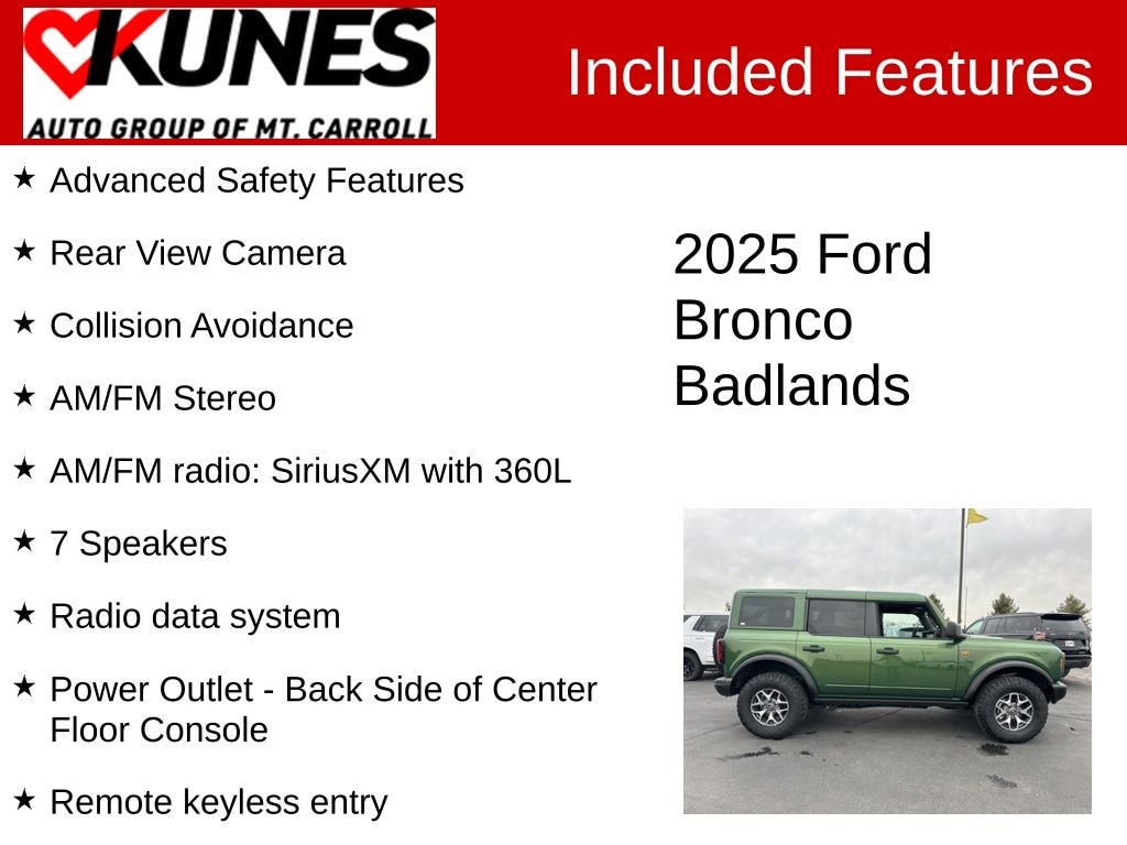Certified 2025 Ford Bronco Badlands SUV