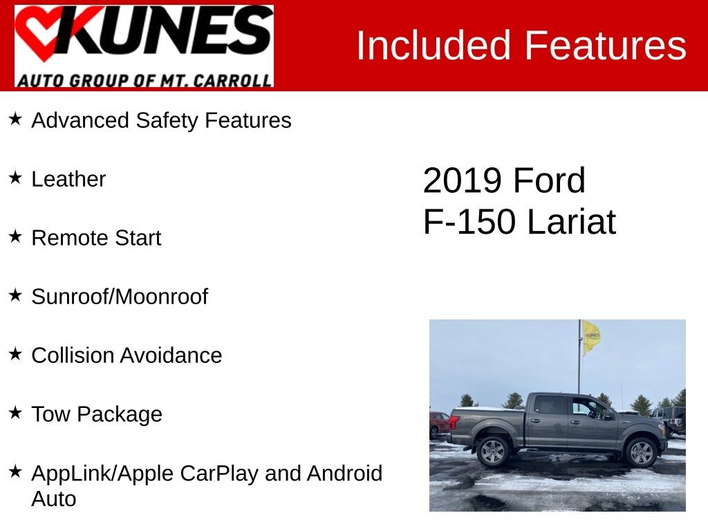 Used 2019 Ford F-150 Lariat Truck
