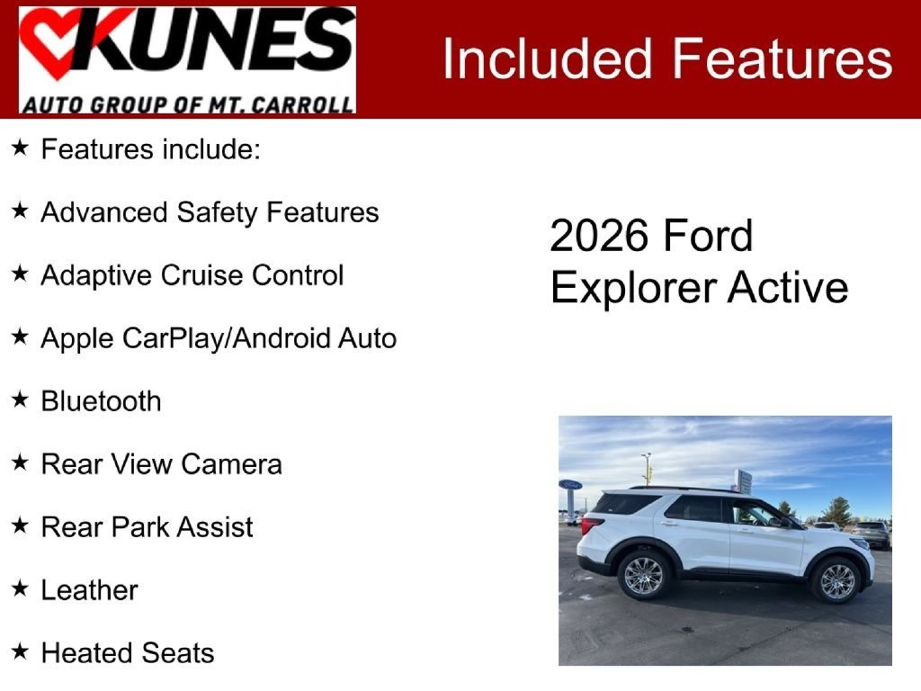 New 2026 Ford Explorer Active SUV