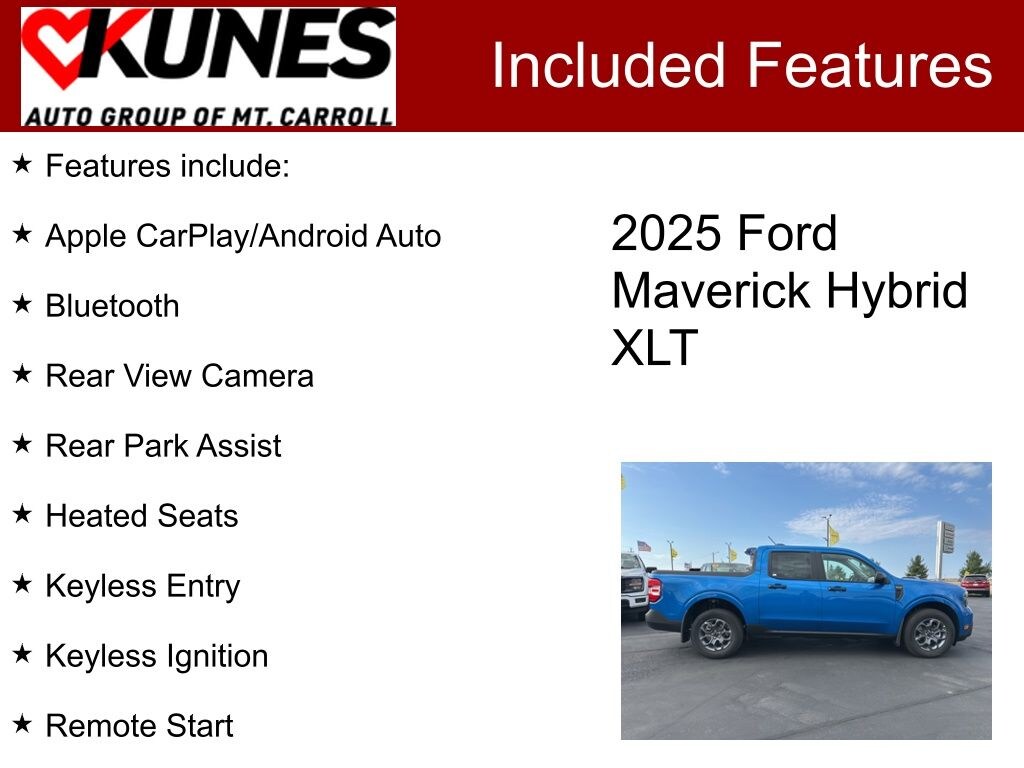 New 2025 Ford Maverick XLT Truck