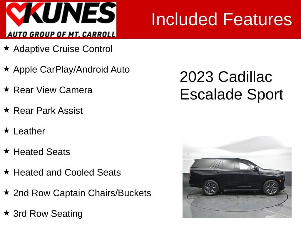 Certified 2023 Cadillac Escalade Sport SUV