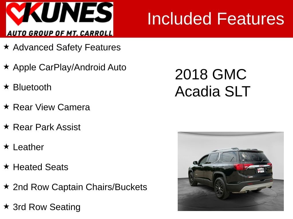 Used 2018 GMC Acadia SLT-1 SUV