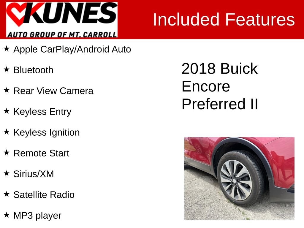 Used 2018 Buick Encore Preferred II SUV