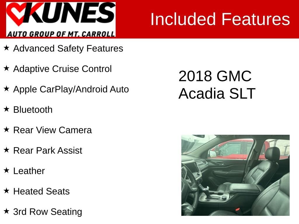 Used 2018 GMC Acadia SLT SUV