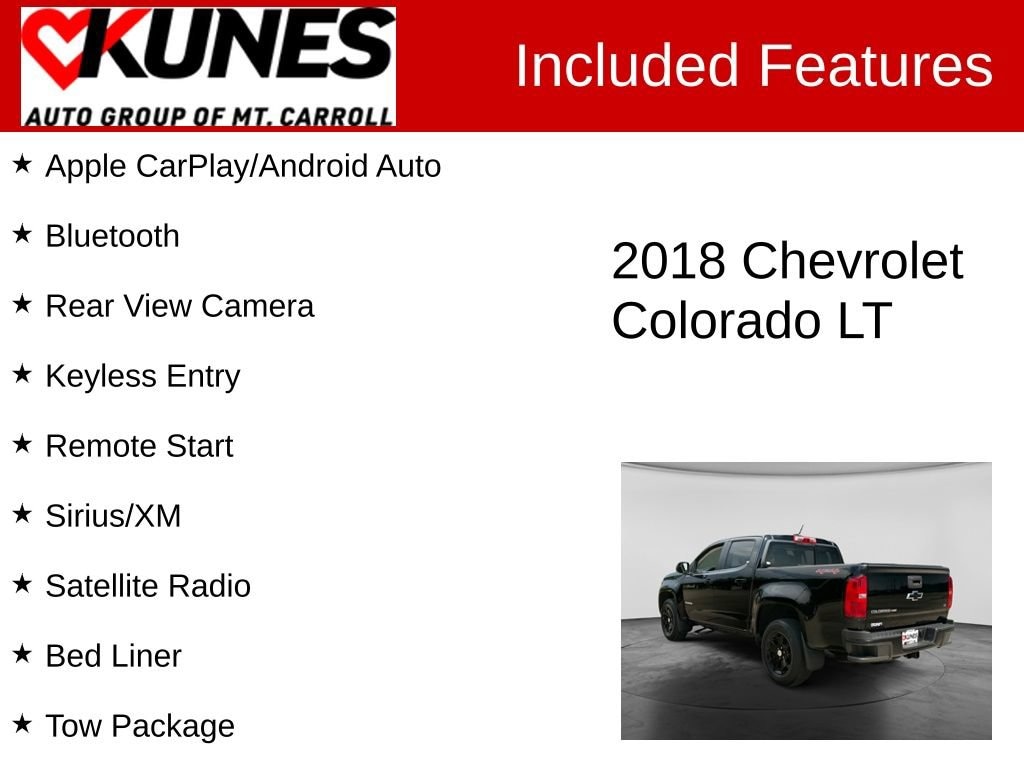 Used 2018 Chevrolet Colorado 4WD LT Truck
