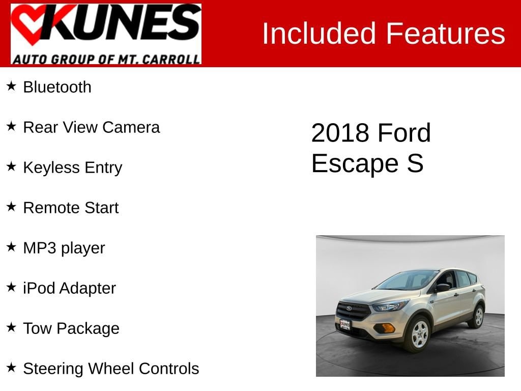 Used 2018 Ford Escape S