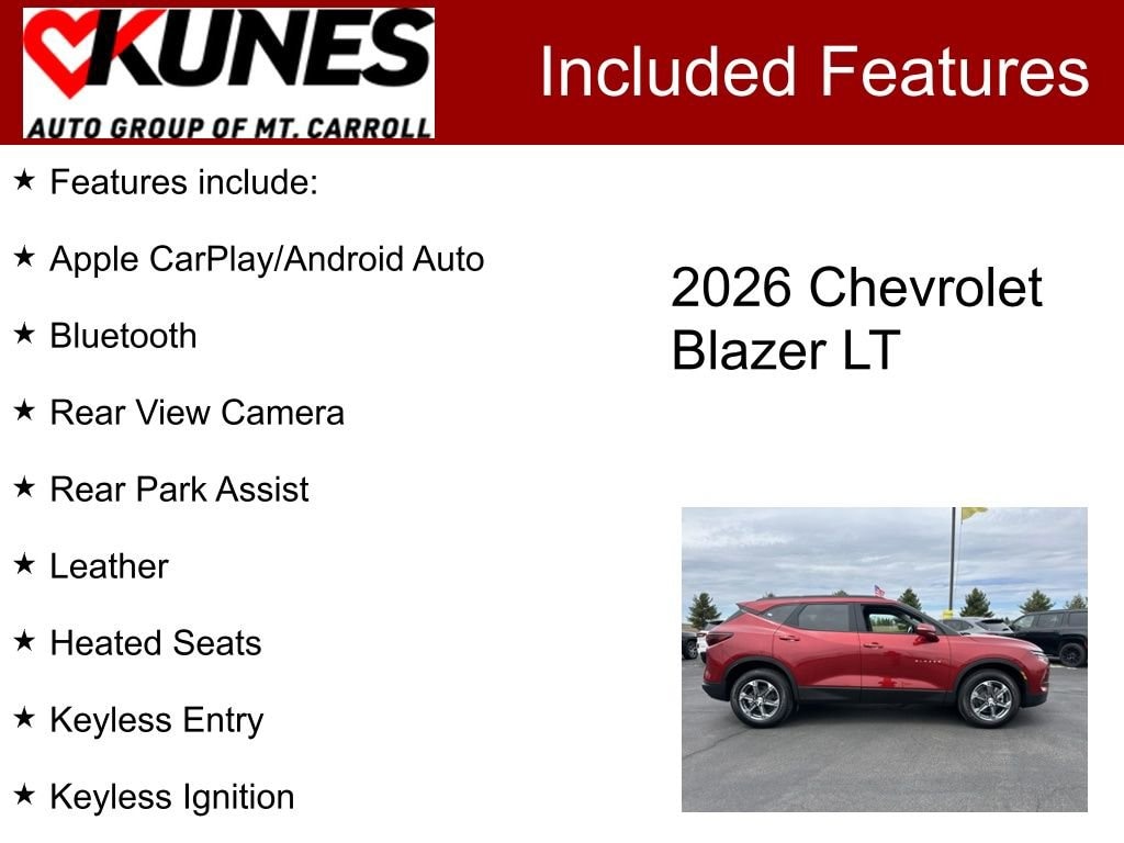 New 2026 Chevrolet Blazer 3LT SUV