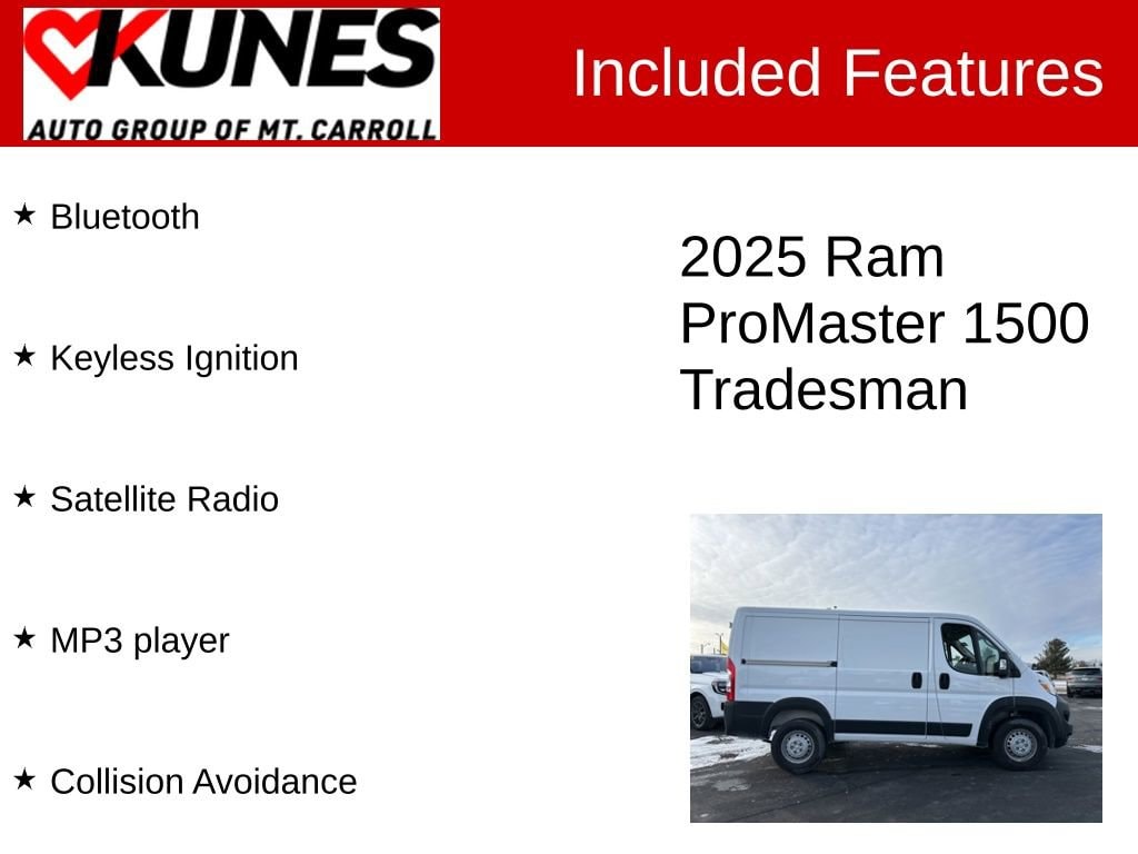 Used 2025 Ram Promaster Cargo Van Tradesman