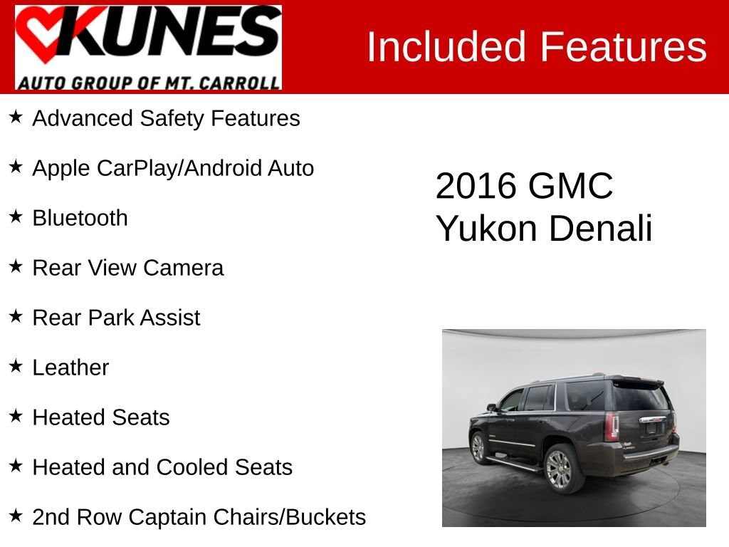 Used 2016 GMC Yukon Denali SUV