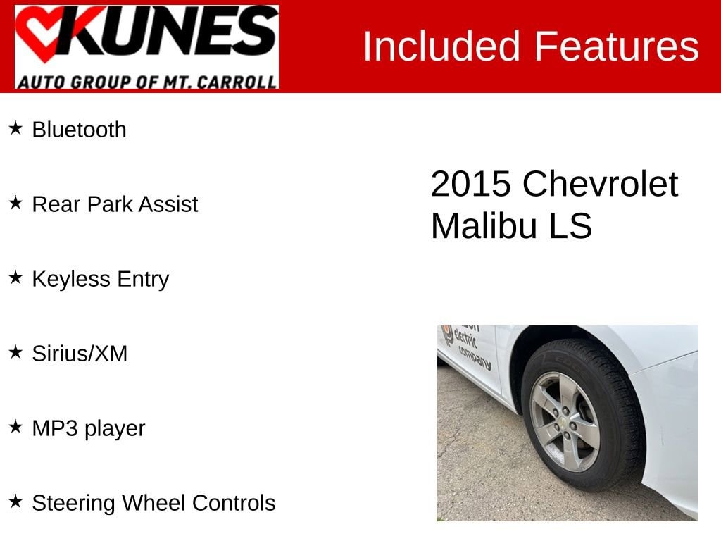 Used 2015 Chevrolet Malibu LS Car