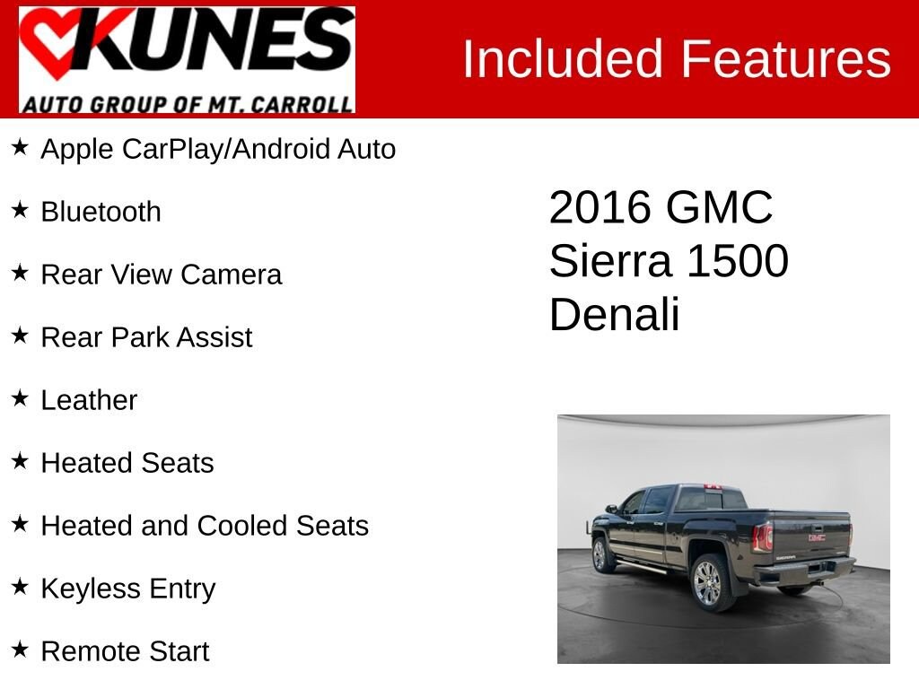 Used 2016 GMC Sierra 1500 Denali Truck