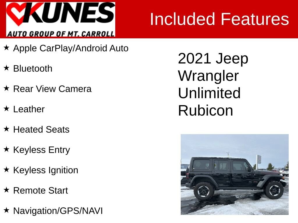 Used 2021 Jeep Wrangler Unlimited Rubicon
